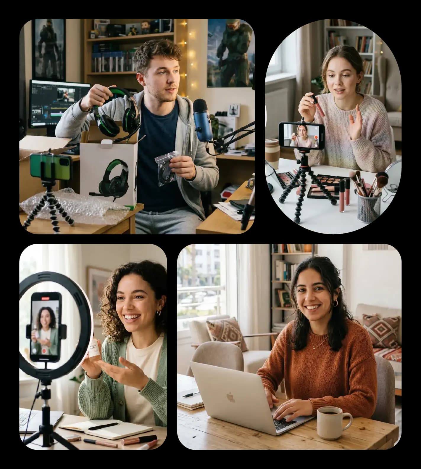 Creators creating content